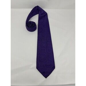 Vintage Gimbels Tie Mens Purple Paisley Silk Neckwear Prince Igor Burma 70s 80s